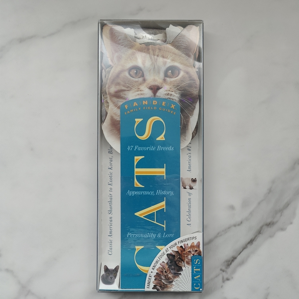 NEW IN BOX VINTAGE RARE FANDEX FAMILY FIELD GUIDES: CATS PAPERBACK